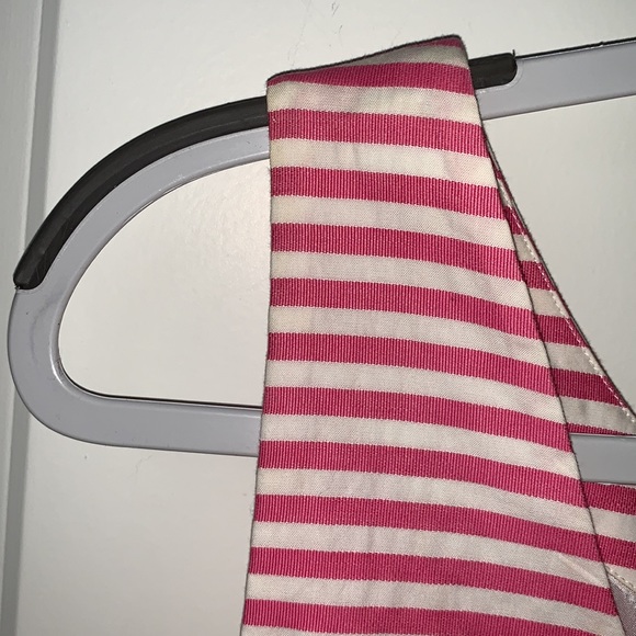 KATE SPADE Pink White Sleeveless Dress with Bow - Picture 11 of 16